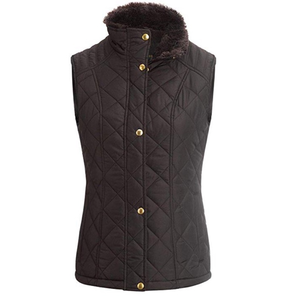 Ladies XL fur lined vest
